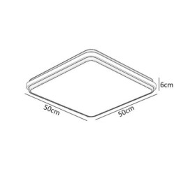 Minimalistisk Fyrkantig Infälld Taklampa Modern Akrylbelysning