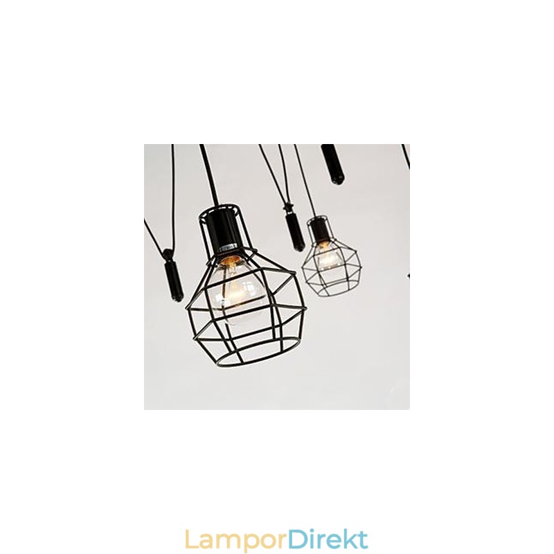 Matsittande Ljuskrona American Country Lampor Och Lyktor Lyft Tiny Cages Droplight