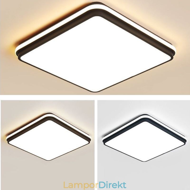 Minimalistisk Fyrkantig Infälld Taklampa Modern Akrylbelysning