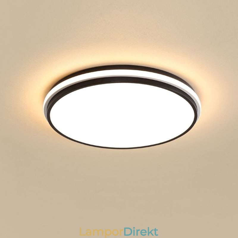 Minimalistisk Cirkulär Infälld Taklampa Modern Akrylbelysning