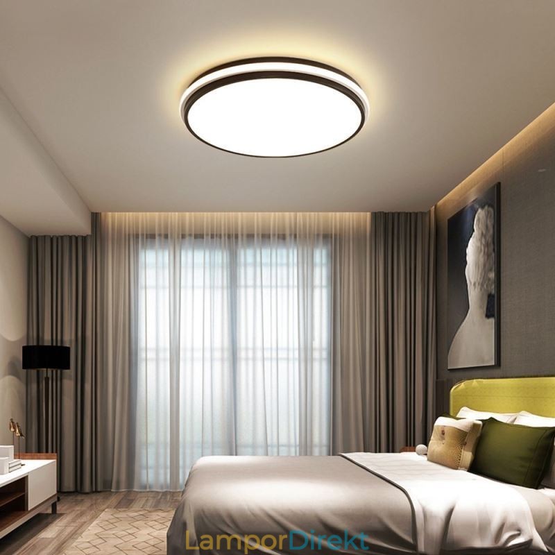 Minimalistisk Cirkulär Infälld Taklampa Modern Akrylbelysning