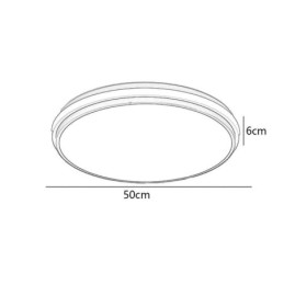 Minimalistisk Cirkulär Infälld Taklampa Modern Akrylbelysning