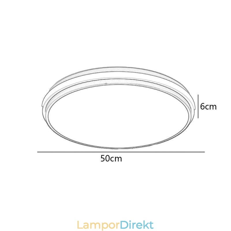 Minimalistisk Cirkulär Infälld Taklampa Modern Akrylbelysning