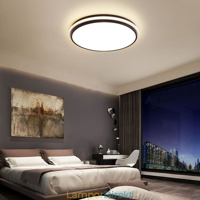 Minimalistisk Cirkulär Infälld Taklampa Modern Akrylbelysning