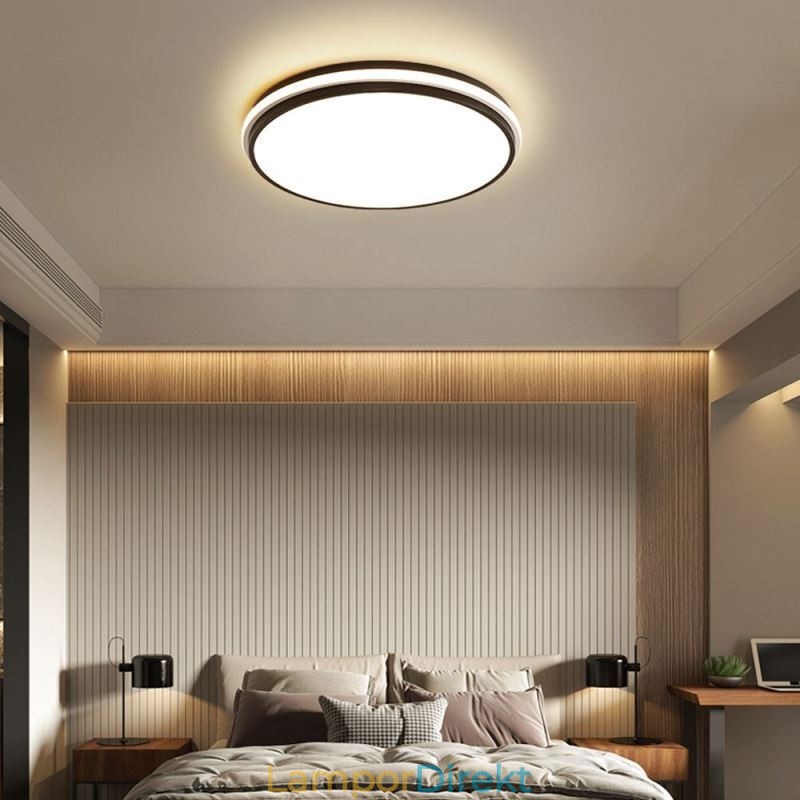Minimalistisk Cirkulär Infälld Taklampa Modern Akrylbelysning