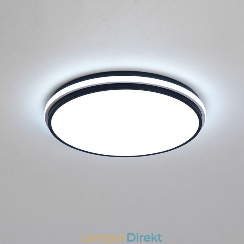 Minimalistisk Cirkulär Infälld Taklampa Modern Akrylbelysning