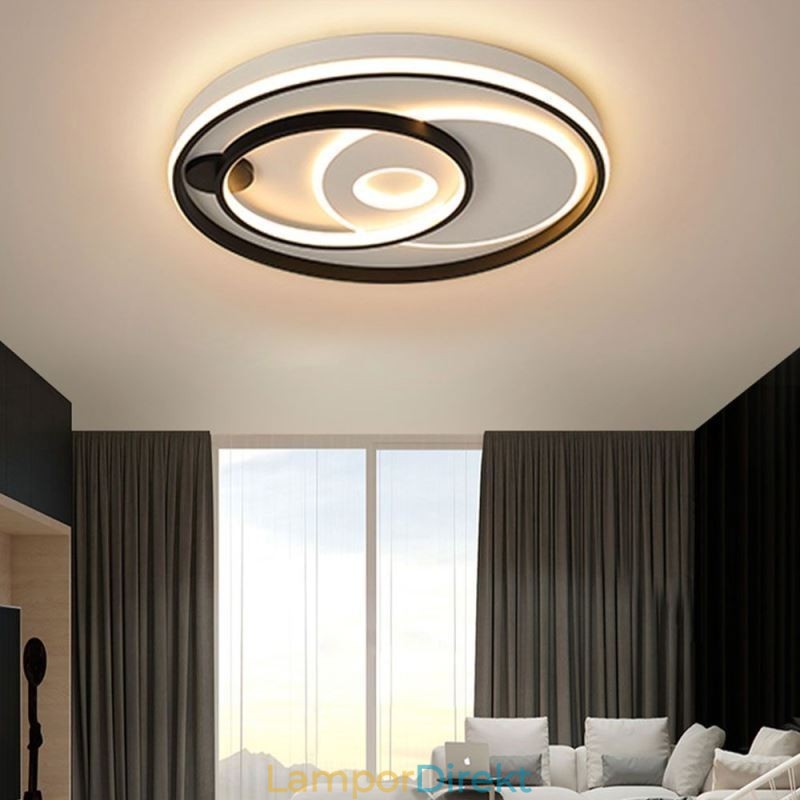 Överlappande Rund Infälld Taklampa Modern Akryllampa