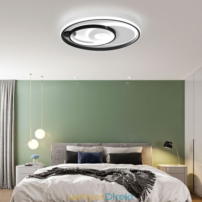 Överlappande Rund Infälld Taklampa Modern Akryllampa