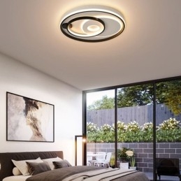 Överlappande Rund Infälld Taklampa Modern Akryllampa