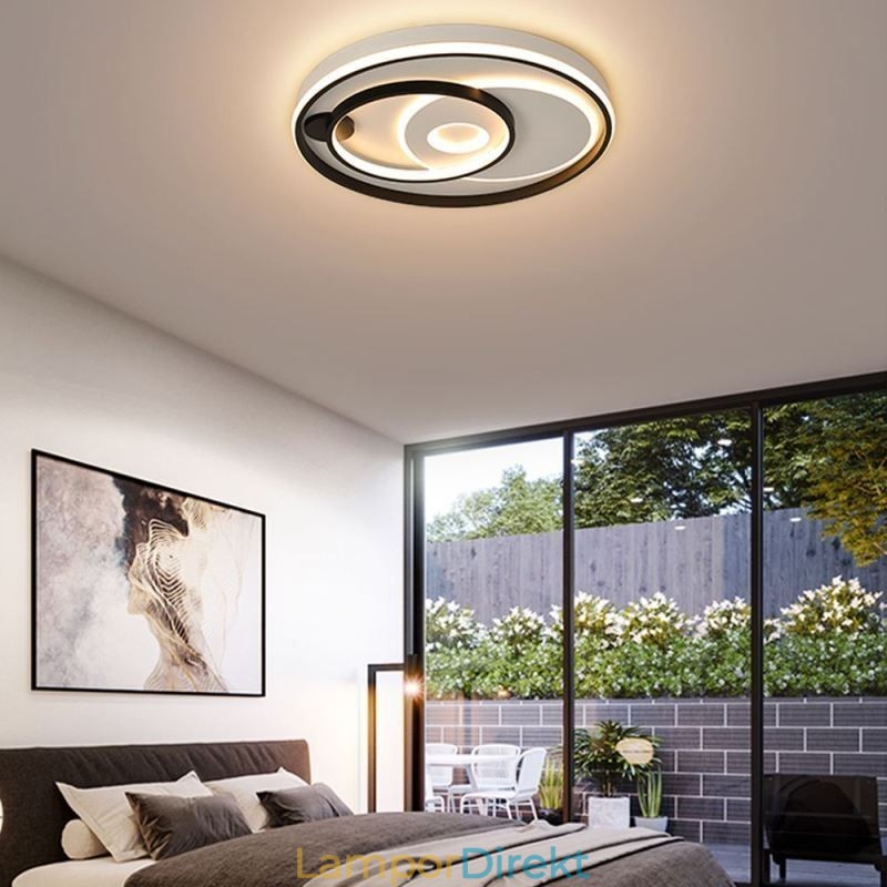 Överlappande Rund Infälld Taklampa Modern Akryllampa