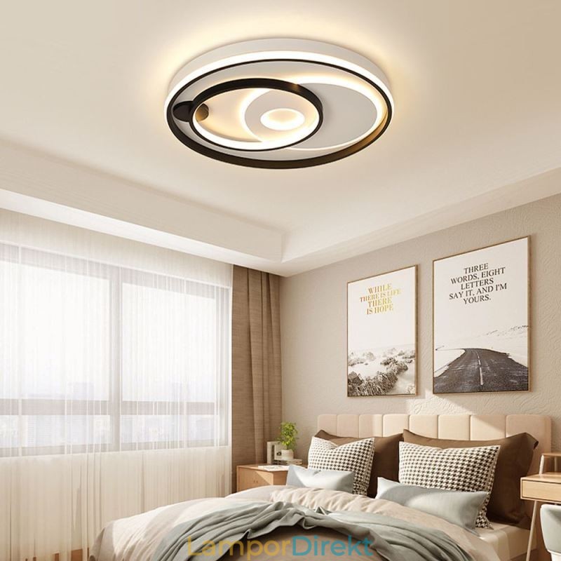 Överlappande Rund Infälld Taklampa Modern Akryllampa