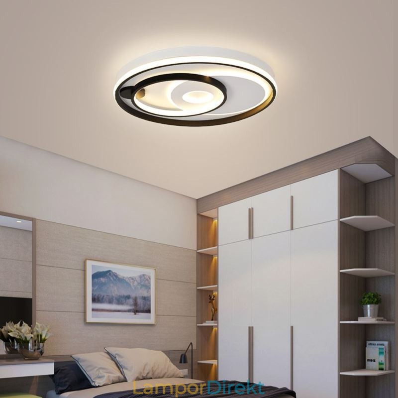 Överlappande Rund Infälld Taklampa Modern Akryllampa