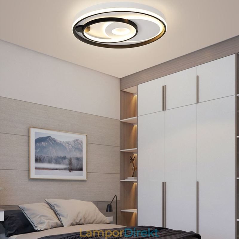 Överlappande Rund Infälld Taklampa Modern Akryllampa
