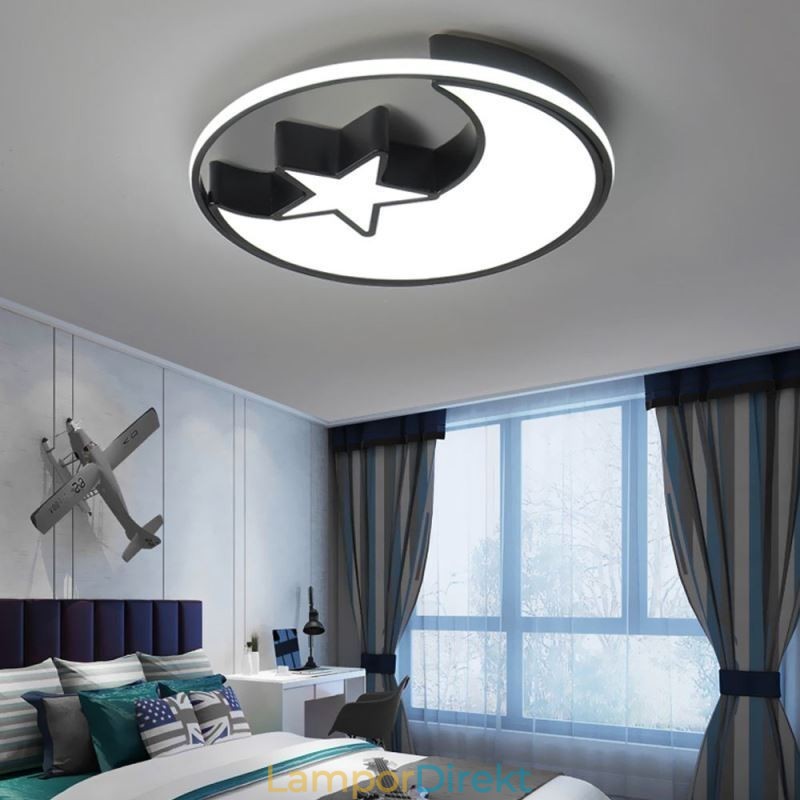 Moon & Star Flush Mount Taklampa