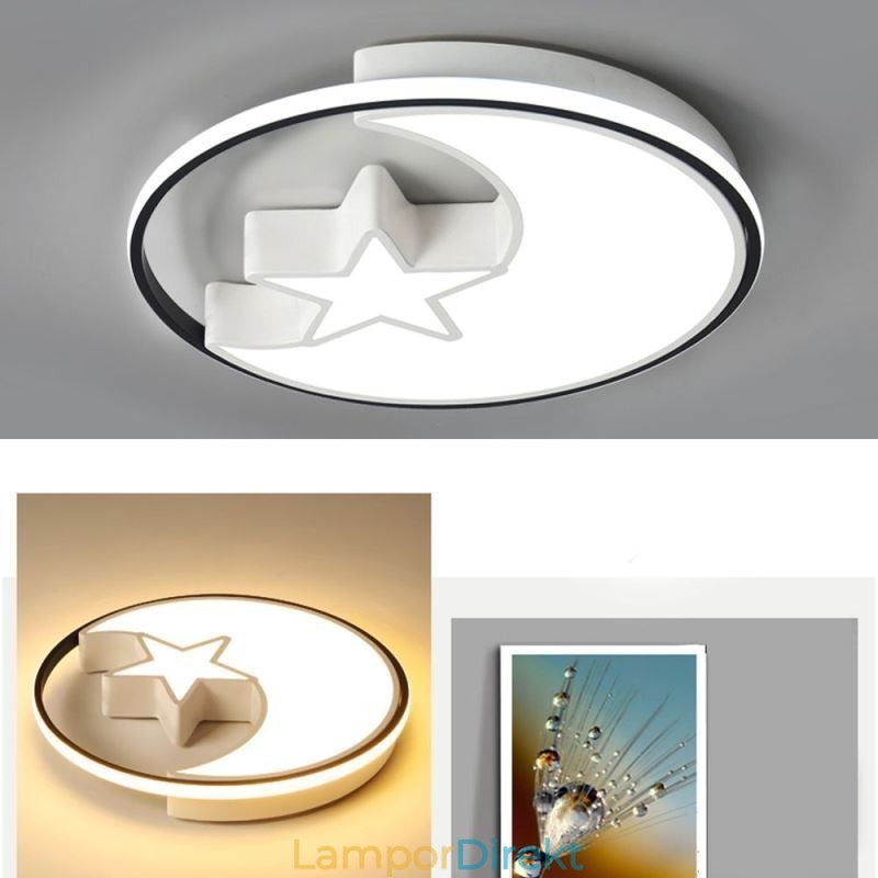 Moon & Star Flush Mount Taklampa