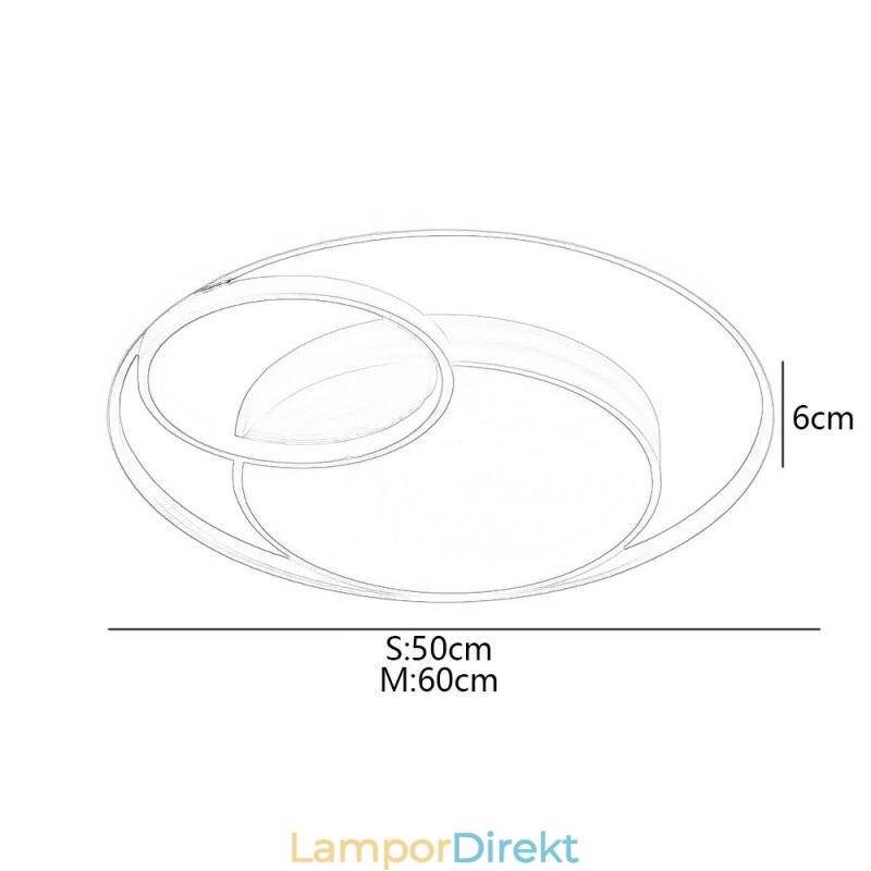 Modern Cirkulär Infälld Taklampa