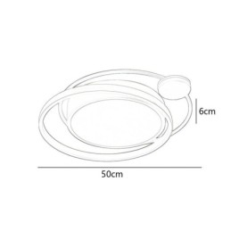 Samtida Cirkulär Infälld Taklampa