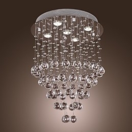 Kristallkrona Med 5 Lightsoque-Design (K9 Crystal)
