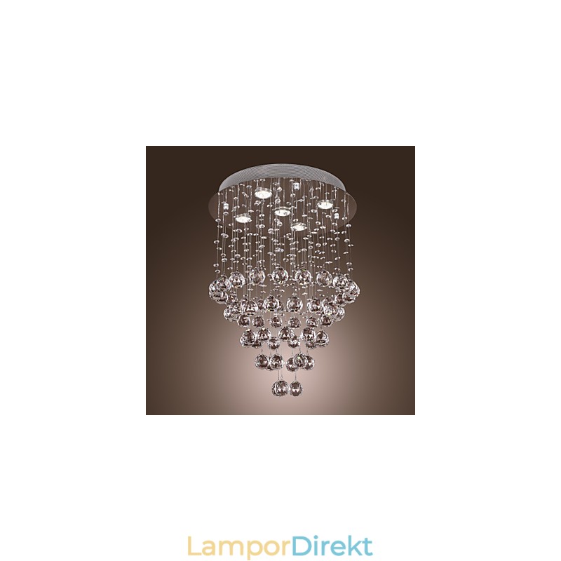 Kristallkrona Med 5 Lightsoque-Design (K9 Crystal)