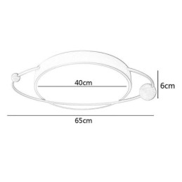 Modern Rund Taklampa Planet Flush Mount Ljusarmatur