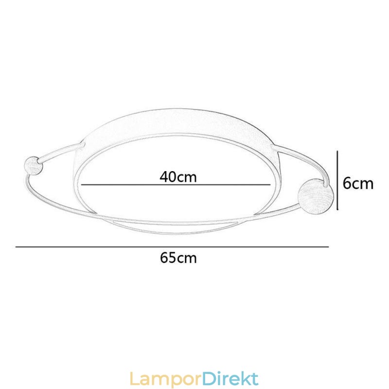 Modern Rund Taklampa Planet Flush Mount Ljusarmatur