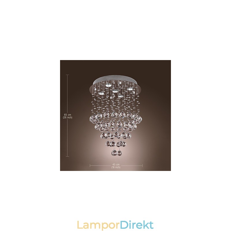 Kristallkrona Med 5 Lightsoque-Design (K9 Crystal)