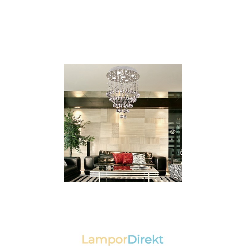 Kristallkrona Med 5 Lightsoque-Design (K9 Crystal)