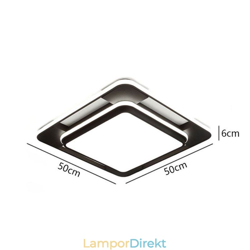 Modern Minimalistisk Infälld Belysning Fyrkantig Taklampa