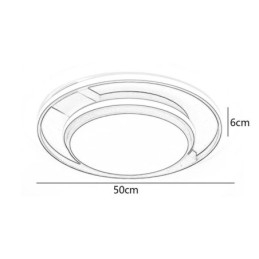Modern Minimalistisk Infälld Ljusarmatur Rund Taklampa