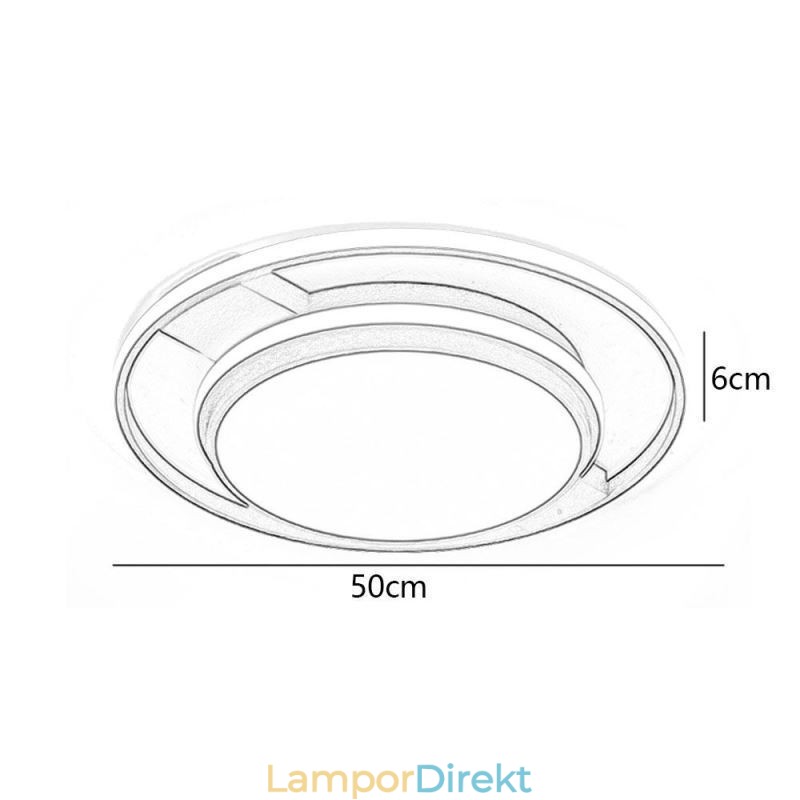 Modern Minimalistisk Infälld Ljusarmatur Rund Taklampa
