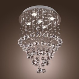 Kristallkrona Med 5 Lightsoque-Design (K9 Crystal)