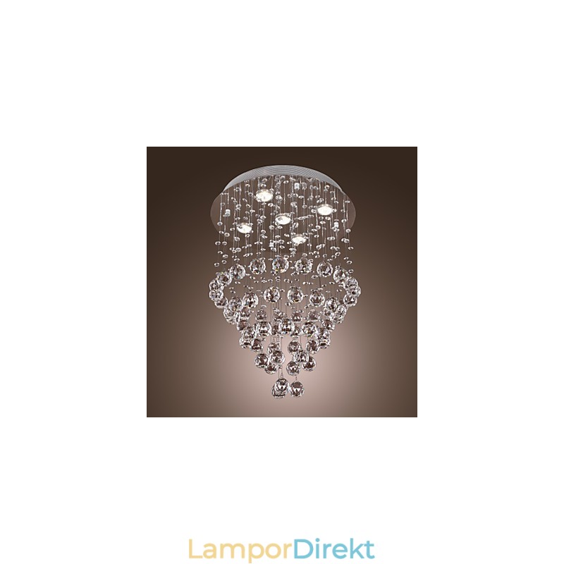 Kristallkrona Med 5 Lightsoque-Design (K9 Crystal)