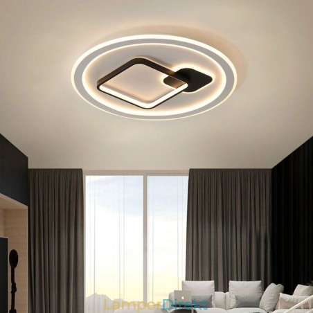 Modern Minimalistisk Taklampa Rund Och Fyrkantig Infälld Ljusarmatur Modern Minimalistisk Taklampa Rund Och Fyrkantig Infälld Ljusarmatur