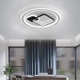 Modern Minimalistisk Taklampa Rund Och Fyrkantig Infälld Ljusarmatur