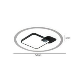 Modern Minimalistisk Taklampa Rund Och Fyrkantig Infälld Ljusarmatur