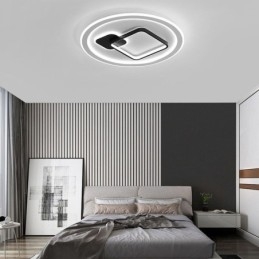 Modern Minimalistisk Taklampa Rund Och Fyrkantig Infälld Ljusarmatur