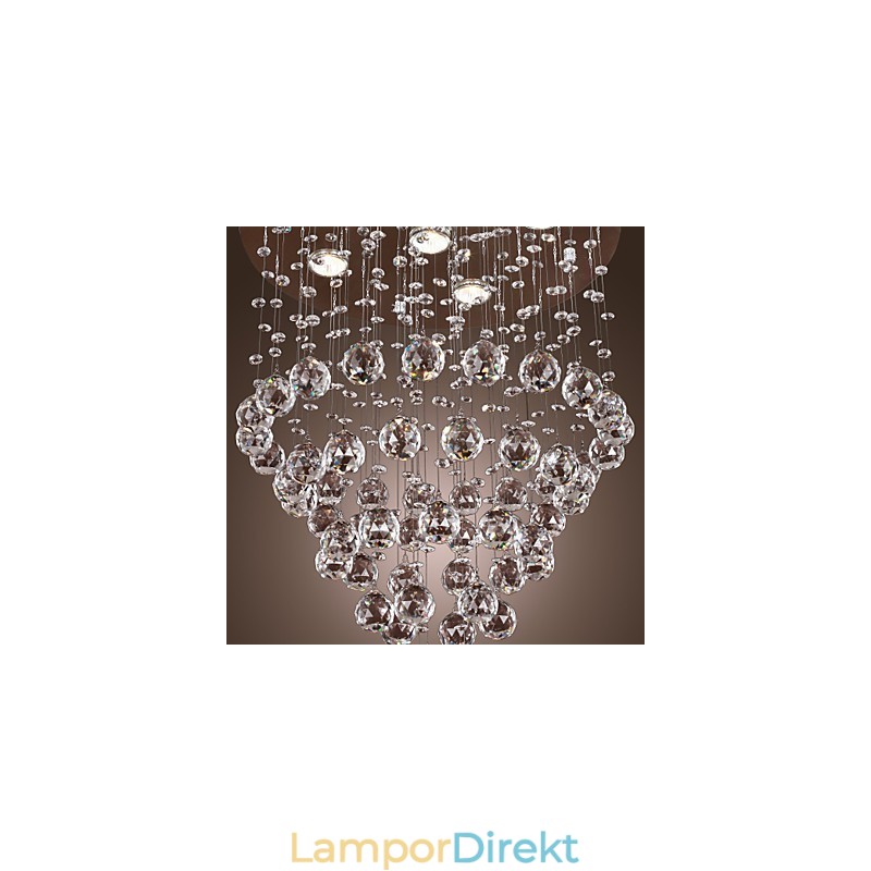 Kristallkrona Med 5 Lightsoque-Design (K9 Crystal)