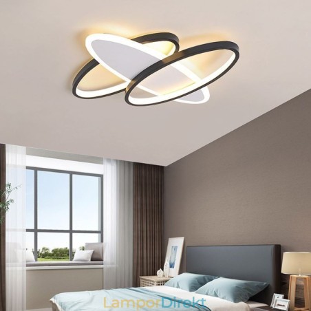 Modern Infälld Oval Taklampa I Akryl Modern Infälld Oval Taklampa I Akryl