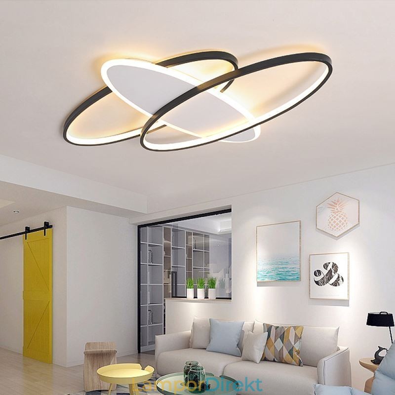 Modern Infälld Oval Taklampa I Akryl