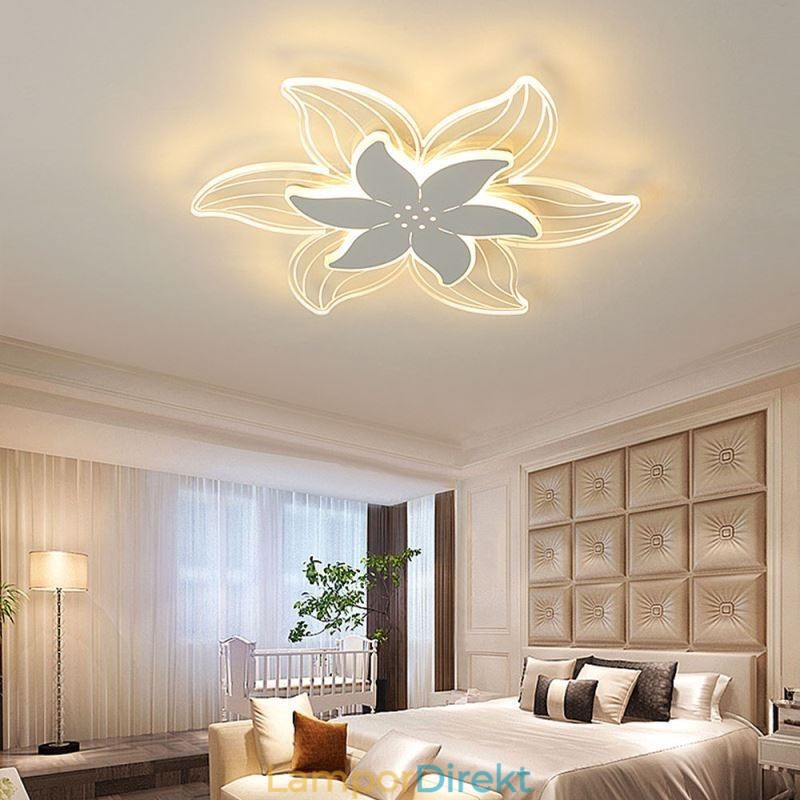 Elegant Infälld Taklampa Med Blommor Unik Dekorativ Belysning