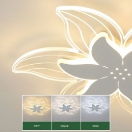 Elegant Infälld Taklampa Med Blommor Unik Dekorativ Belysning