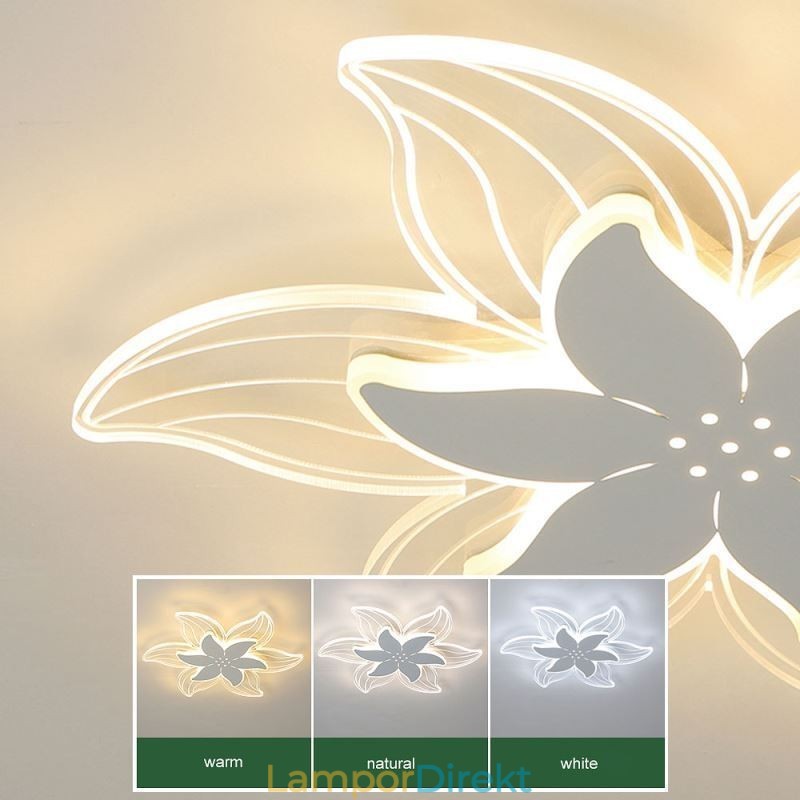 Elegant Infälld Taklampa Med Blommor Unik Dekorativ Belysning