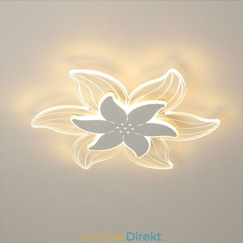 Elegant Infälld Taklampa Med Blommor Unik Dekorativ Belysning