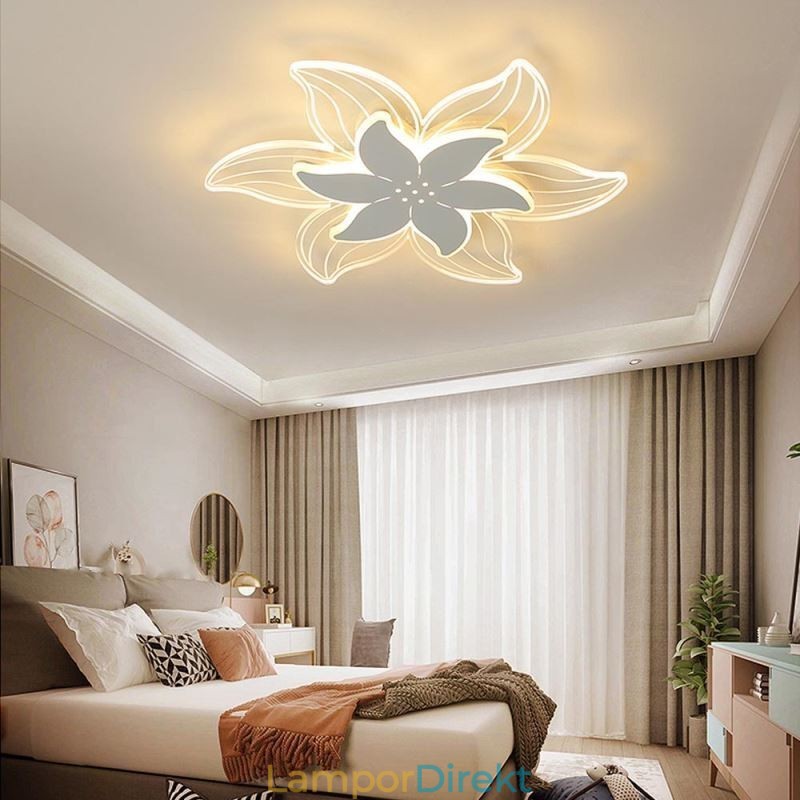 Elegant Infälld Taklampa Med Blommor Unik Dekorativ Belysning