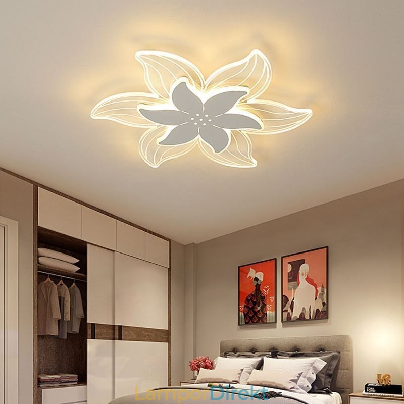 Elegant Infälld Taklampa Med Blommor Unik Dekorativ Belysning