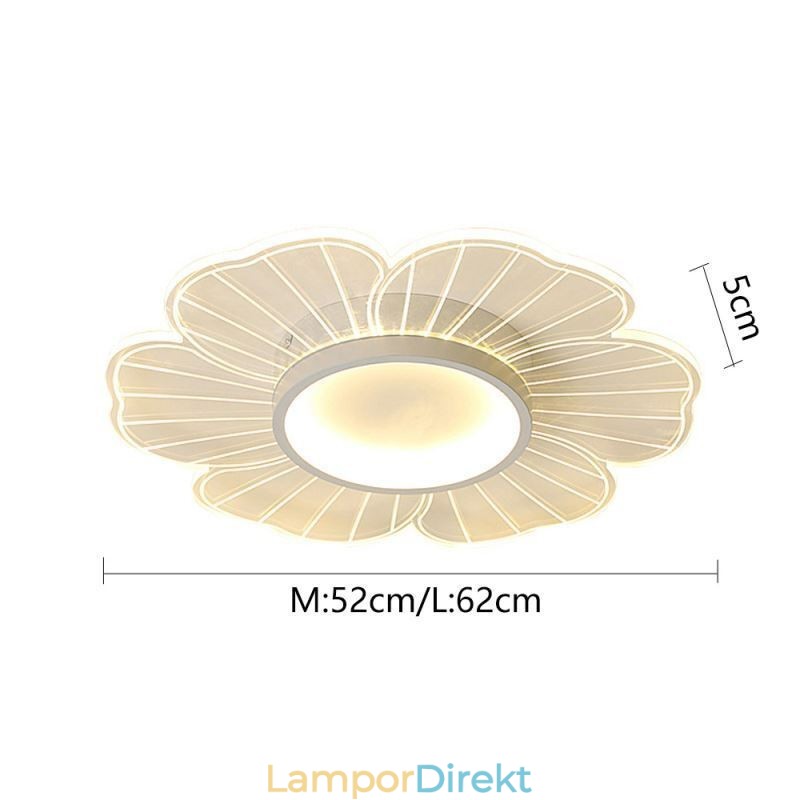 Minimalistisk Kronblad Infälld Taklampa Kreativ Dekorationsbelysning
