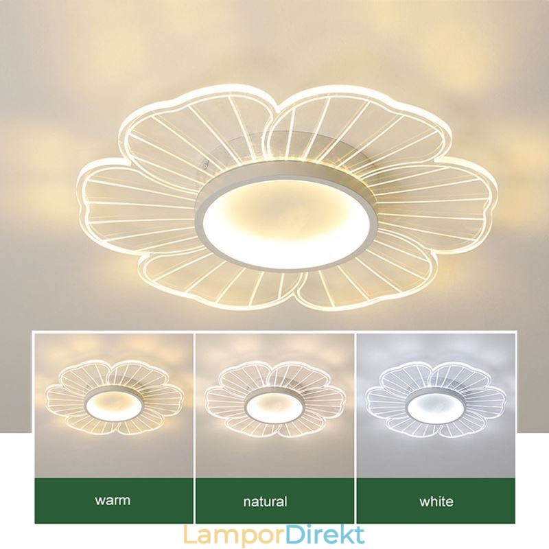 Minimalistisk Kronblad Infälld Taklampa Kreativ Dekorationsbelysning