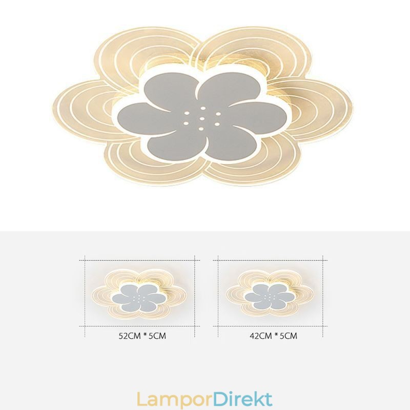 Underbar Kronbladsmonterad Taklampa Minimalistisk Akryllampa