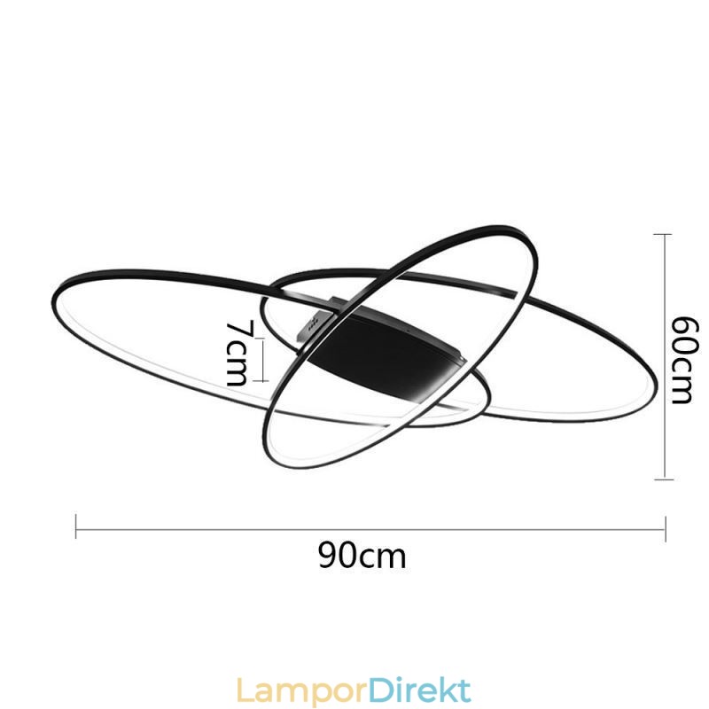 Modern Oval Infälld Taklampa Dekorativ Akryllampa