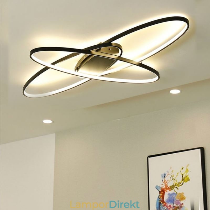 Modern Oval Infälld Taklampa Dekorativ Akryllampa